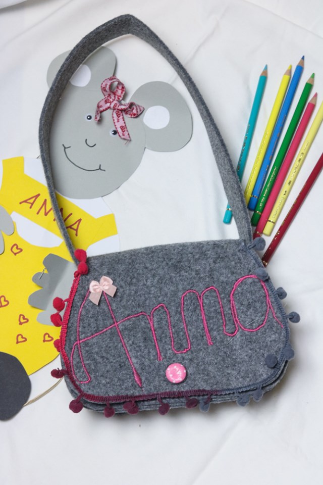 Kita Rockers Kindergartentasche aus Filz (Schnittmuster/Freebook