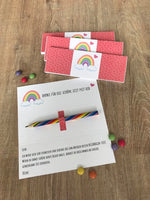 Druckvorlage Regenbogen-Stift Verpackung (Printables)