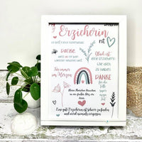 Druckvorlage Plakat A4 "Danke ErzieherIn" (Printables)