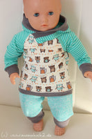Kleidung für die Puppe: Hose Gr. 22-44 (Freebook Schnittmuster)