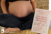 Meileinsteinkarten Schwangerschaft (zum Ausdrucken)