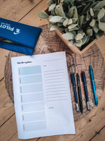 Druckvorlage Wochenplan